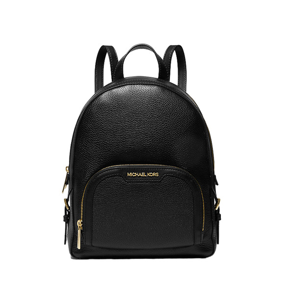 Michael Kors Jaycee Medium Pebbled Leather Backpack Bag Handbag Black $498 Nwt - Picture 1 of 4